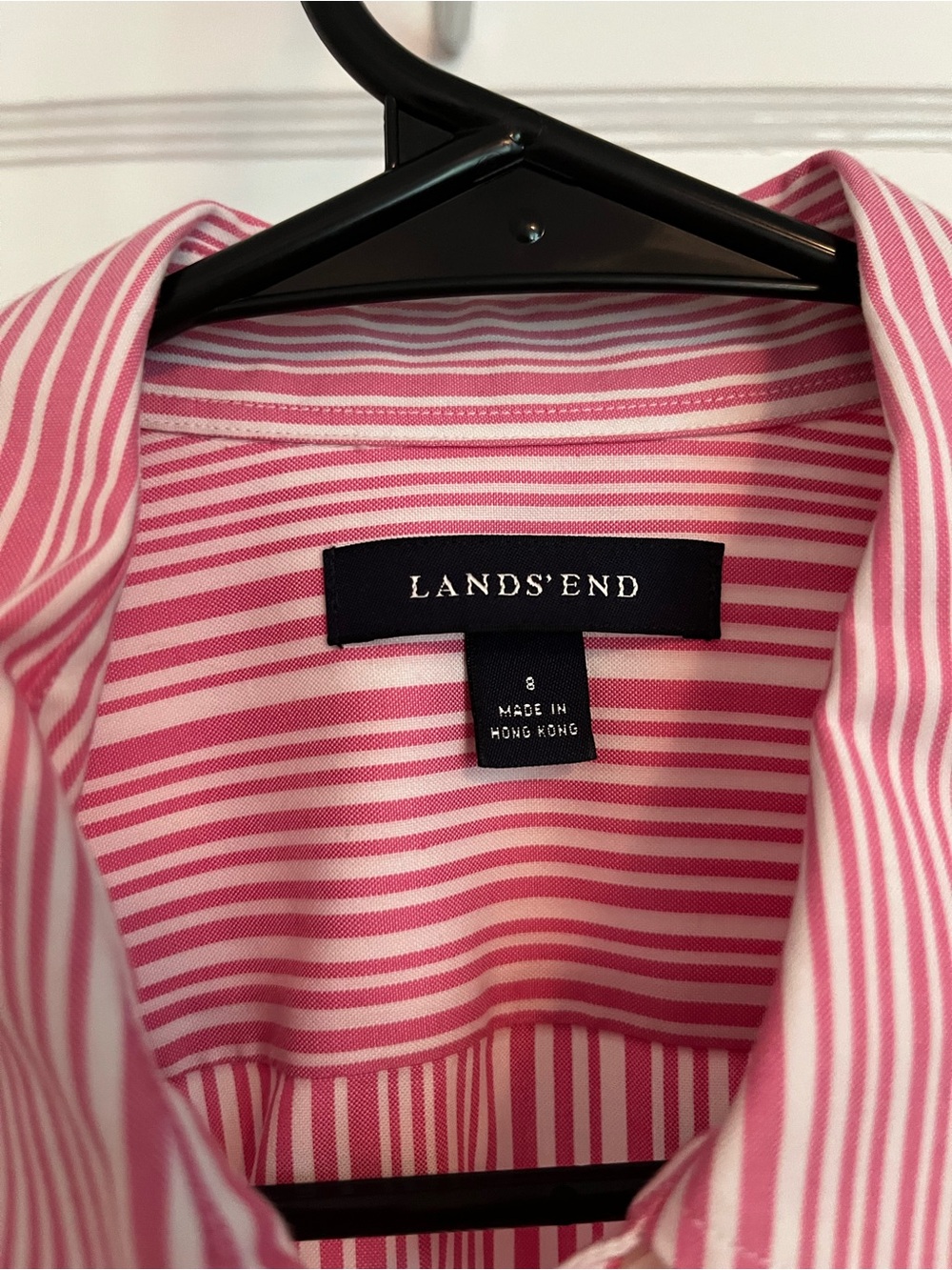 Lands' End Oxford Non-Iron Button Down Shirt - Picture 2 of 4